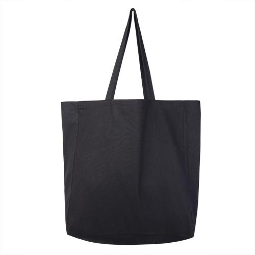 Большая сумка шоппер хлопковый MALL BIG 220, 42 x 45 x 14 см, длина ручек 64 х 2,5, черный