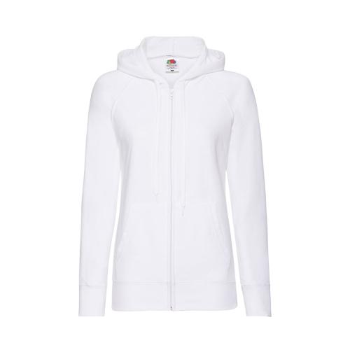 Толстовка женская без начеса LADIES LIGHTWEIGHT HOODED SWEAT 240, белый