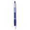 Ручка шариковая с резиновым обх, прозрачно-голубой