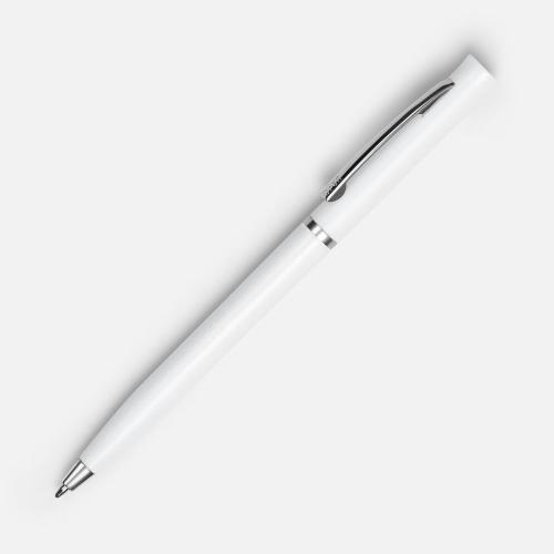 Ручка шариковая Euro Chrome, белая