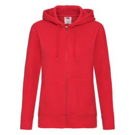 Толстовка женская LADY-FIT HOODED SWEAT JACKET 280, ярко-красный