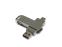 USB 2.0- флешка на 32 Гб поворотный механизм 2 в 1, c дополнительным разъемом Type-C с одноцветным металлическим клипом, серебристый