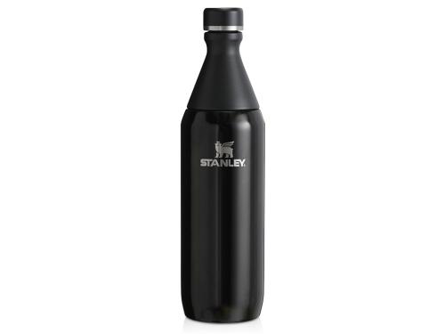 Бутылка для воды Stanley All Day Slim объемом 600 мл - черный глянцевый