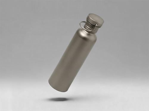 Бутылка для воды из титана Titan, 750ml, темно-серый