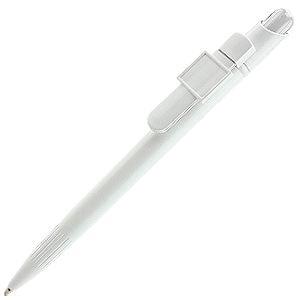 MIR Clip Logo Polymer L019, ручка шариковая, с клипом Logo L019, белый