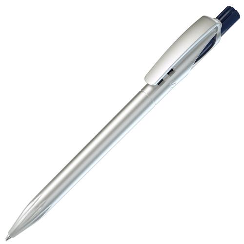 TWIN SILVER, ручка шариковая, синий, серебристый