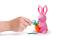 Ножницы и магнит со скрепками Bunny, Розовый