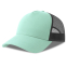 Бейсболка RAPPER COTTON-S, 5 клиньев, пластиковая застёжка, мятный, чёрный