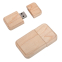 USB flash-карта "Wood" (16Гб), бежевый