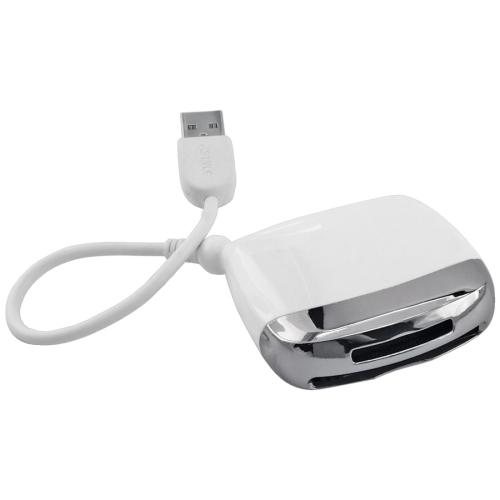 Картридер (для карт памяти SD/MMC/CF/MS), белый