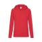 Толстовка женская без начеса LIGHTWEIGH HOODED SWEAT 240, красный