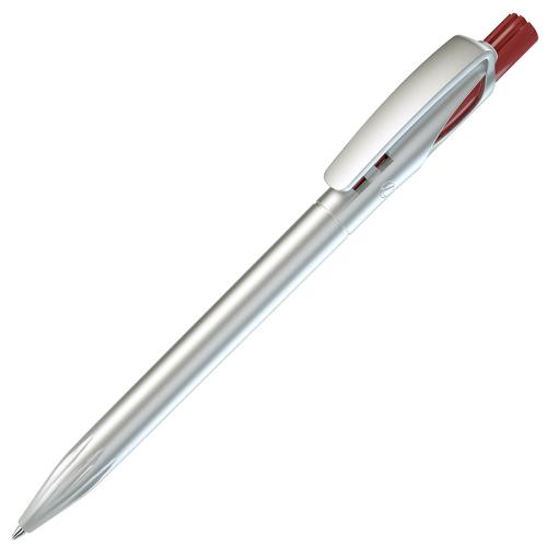 TWIN SILVER, ручка шариковая, красный, серебристый