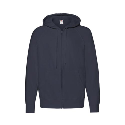 Толстовка без начеса LIGHTWEIGHT HOODED SWEAT JACKET 240, темно-синий