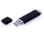 USB-флешка промо на 128 Гб прямоугольной классической формы, черный