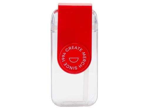 Бутылка для воды JUICY DRINK BOX, красный (тампопечать)