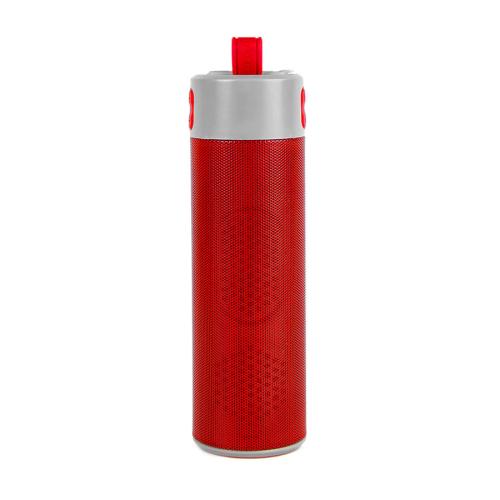 Bluetooth колонка TURBO TUBE с зарядным устройством (2000mAh) и моноподом , красный, серый