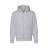 Толстовка с начесом PREMIUM HOODED SWEAT JACKET 280, серый меланж