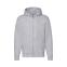 Толстовка с начесом PREMIUM HOODED SWEAT JACKET 280, серый меланж
