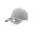 Бейсболка UNI-CAP PIQUET, без панелей и швов, без застежки, серый