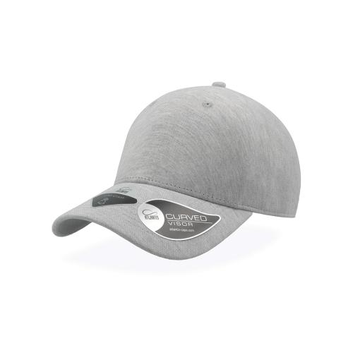 Бейсболка UNI-CAP PIQUET, без панелей и швов, без застежки, серый