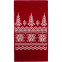 Шарф Elnik, красный с молочно-белым