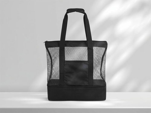 Сумка для шопинга и пляжа Coolmesh с изотермическим отделением внизу, черный