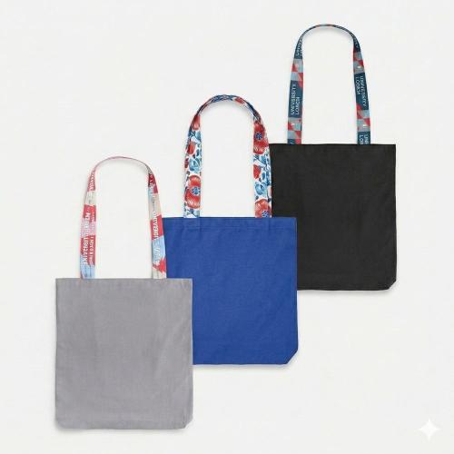 Шопер-конструктор Bolsa с узкими ручками с полноцветной печатью