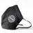 Бесклапанная фильтрующая маска RESPIRATOR 800 HYDROP черная с логотипом в фирменном пакете, черный, белый