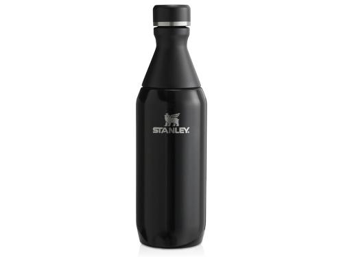 Бутылка для воды Stanley All Day Slim объемом 350 мл - черный глянцевый